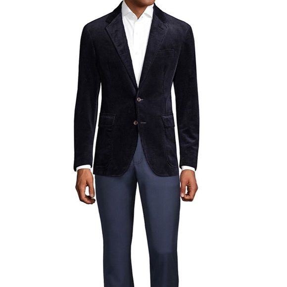 Polo Ralph Lauren Stretch Corduroy Sports Coat Navy Blue
